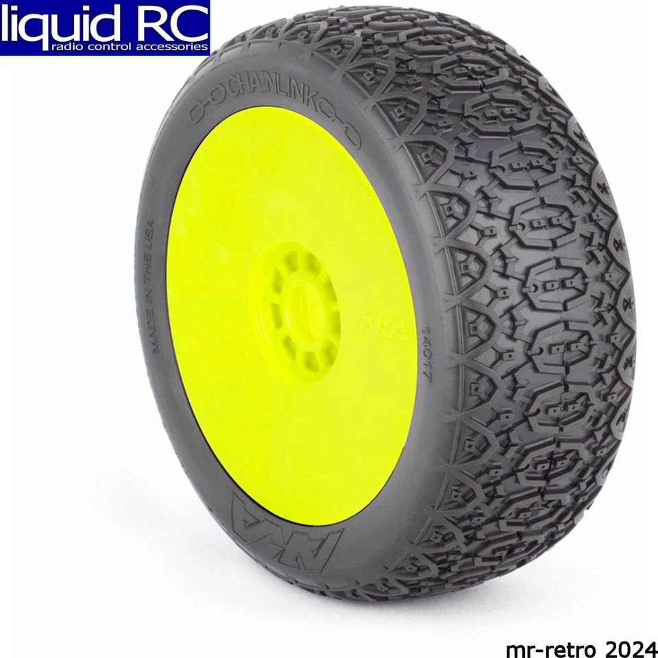 AKA Racing 14017QRY 1/8 Buggy Chainlink SSLW Evo Rueda Prmnt Amarillo 2 Foto 1 de 1