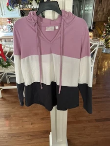 Sudadera con Capucha Belle by Kim Gravel Grande French Terry Color Bloqueado - Imagen 1 de 5