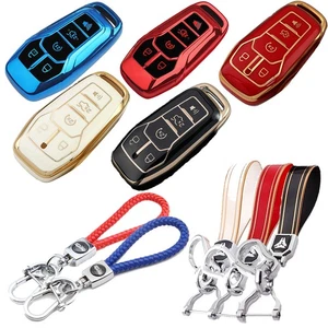 5Button Smart Key Fob Case Cover For 2015-2017 Ford Explorer Edge Fusion Mustang - Foto 1 di 15