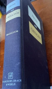 VINTAGE PROSE AND CRITICISM JOHN HAMILTON MCCALLUM 1966 - Foto 1 di 5