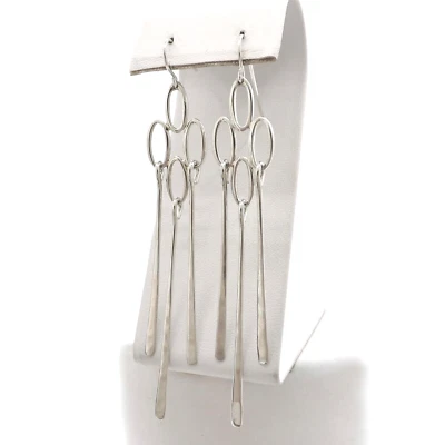 Pendientes colgantes Robert Lee Morris de plata esterlina lanza ovalada RLM Studio nuevos Foto 1 de 4