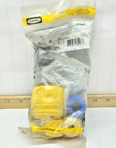 New Hubbell 20 Amp Watertight Twist Lock Plug 250 VAC NEMA L6-20P 26W48H - Picture 1 of 3