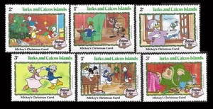 TURKS & Caicos Islands. Scenes from Walt Disney's. 1982, Scott 540-546. MNH - Picture 1 of 1