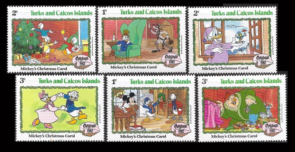 TURKS & Caicos Islands. Scenes from Walt Disney's. 1982, Scott 540-546. MNH - Image 1 of 1