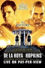 Original Vintage Oscar De La Hoya vs. Bernard Hopkins Boxing Fight Poster