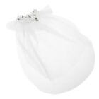  Pet Veil Yarn Bride Headdress Puppy Wedding Dog Cosplay Headwear Bridal