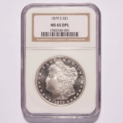 1879-S Morgan Silver Dollar NGC MS65 DPL - Image 1 of 2