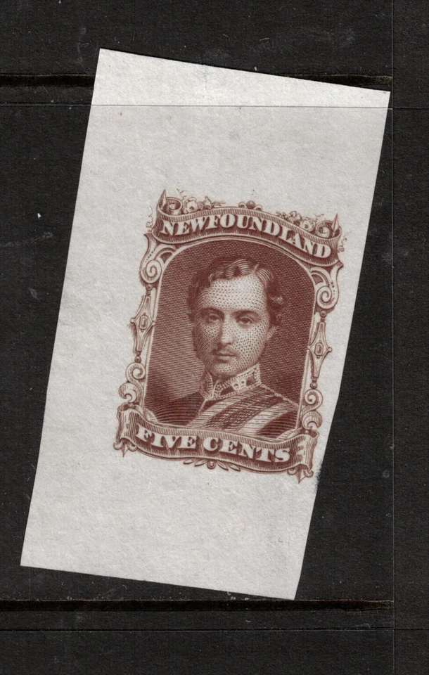 Newfoundland #27DP Very Fine Five Cent Engraved Die Essay In Brown On India - Image 1 of 1