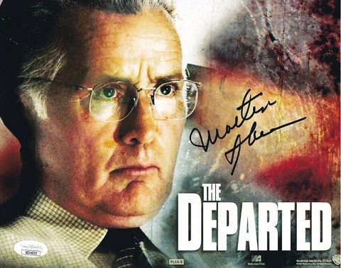 Martin Sheen autographed signed autograph auto The Departed 8x10 movie photo JSA Cover