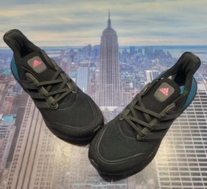 Adidas UltraBoost 2021 Core Black/Carbon-Active Teal Mens Size 8.5 FZ1921 New - Picture 1 of 8