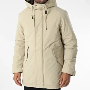 PRODUKT Beige Hooded Parka Kaspar size Medium - Picture 1 of 16