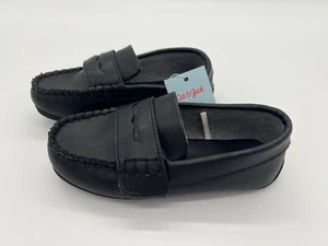 Cat And Jack Boys Black Loafers Shoes Abbott - Picture 1 of 5