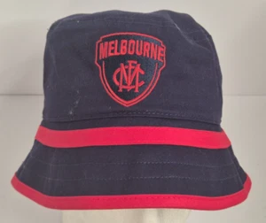 AFL Melbourne Demons Football Club Bucket Hat Size 54cm 3-6 Years - Picture 1 of 4