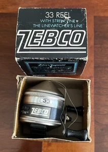 REEL DA PESCA VINTAGE ZEBCO 33 in SCATOLA ORIGINALE - Foto 1 di 10