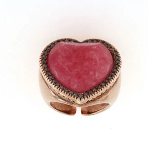 Anello Cuore Quarzo Rutilato Zirconi Laura Bellini - Foto 1 di 1