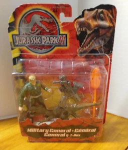 Figura Hasbro 2000 Jurassic Park III 3 MILITAR GENERAL Y T-REX (ver fotos) - Imagen 1 de 6