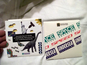 KNOWLEDGE ADVENTURE MULTI MEDIA ADVENTURE SPACE SPEED UNDER SEA ADVENTURE SEALED - Picture 1 of 2