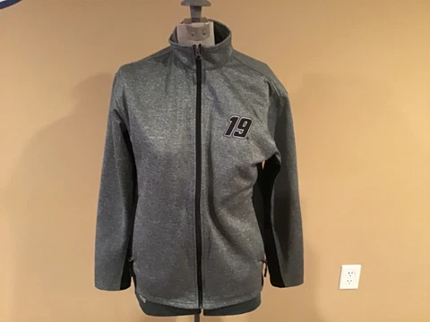 Rarely Seen Chase Authentics Carl Edwards #19 Ladies Zip Up Jacket Charcoal Sz S Cover