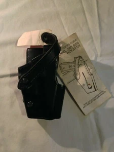 Safariland 295 Duty Holster Black Leather K89 Monrovia NEW - Picture 1 of 6