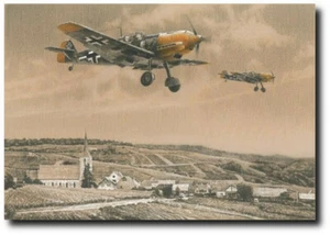 Eagles Wings by Richard Taylor - Messerschmitt Bf109 - Aviation Art Print - Picture 1 of 1