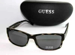 Gafas de sol Guess para hombre GU6755-GRY-3 grises a rayas marcos cuadrados NUEVAS auténticas - Imagen 1 de 9