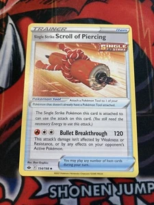 Pokémon TCG Single Strike Scroll of Piercing Chilling Reign 154/198 Regular-NM - Picture 1 of 2