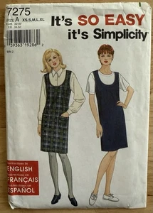 Simplicity Pattern 7275 Sizes XS S M L XL Easy Misses’ Jumper Uncut FF - Picture 1 of 4