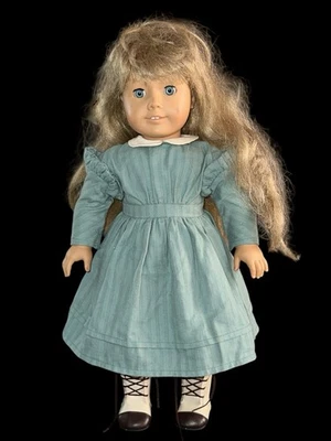 Pleasant Company American Girl Kirsten Larson White Body Doll Work Dress & Boots - Image 1 of 4