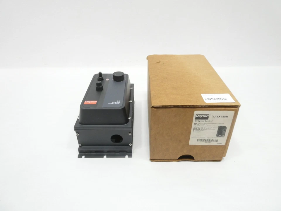 Controlador de velocidad Dayton 5X485H DC 120/240v-ac 10a Amp 1hp 0-90/180v-dc Foto 1 de 4