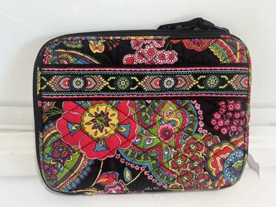 Vera Bradley 平板电脑 便携式电脑 内胆包 外壳 拉链 顶部 绗缝 花卉 佩斯利 多色 — 第 1/4 张图片