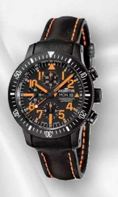 Reloj de pulsera Fortis Spacematic Black Mars 500 cronógrafo edición limitada Foto 1 de 4