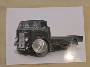 1950 B&W ORIGINAL Photo ERF Flatbed Truck GARDNER Patricroft Manchester England - Picture 1 of 4