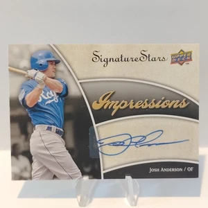 2009 Upper Deck Josh Anderson Auto Impressions IMP-AN Autograph Baseball Card - Picture 1 of 13