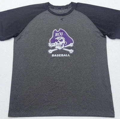 TEAM ISSUED East Carolina Pirates baseball Easton gray shirt Men's LARGE L - Image 1 of 4