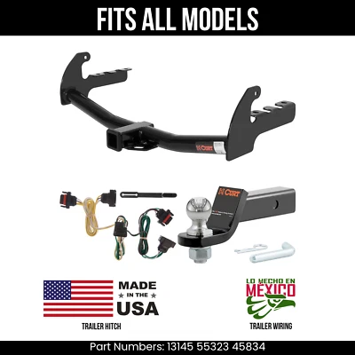 Enganche de remolque Dodge Dakota 2004 4 pines cable bola de 178" se adapta a todos los remolques Curt 5 k 2" Foto 1 de 4