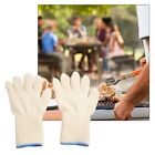Premium Quality Heat Resistant Gloves for Kitchen Cooking BBQ White Mitts