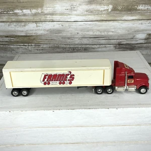 Vintage ERTL Frame’s Motor Freight Tractor Trailer Diecast Rubber Tires 11” RARE - Picture 1 of 17