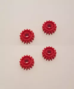 4x Lego Technic NUOVO ingranaggio 16 denti frizione su entrambi i lati 18946 rosso NUOVO - Foto 1 di 5