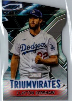 2023 Topps Stadium Club CLAYTON KERSHAW #T-24 Triumvirates DODGERS - Image 1 of 2