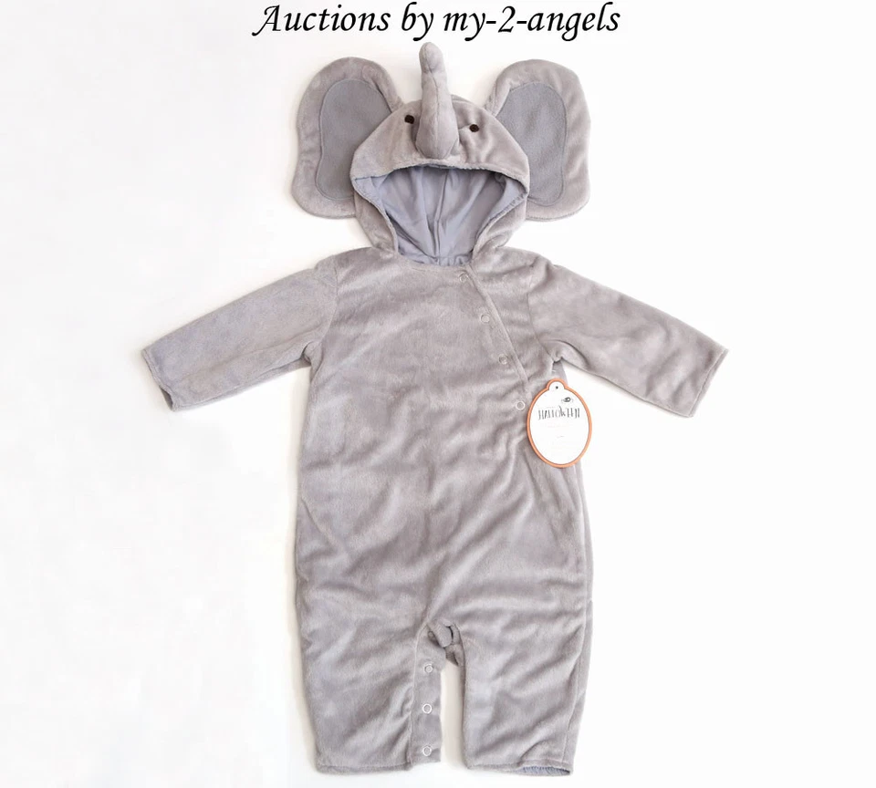 NEW Pottery Barn Kids BABY ELEPHANT HALLOWEEN COSTUME 0-6 3 MOS *wild zoo animal - Image 1 of 1