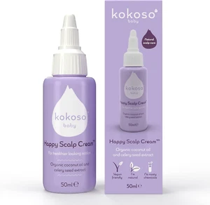 Kokoso Baby Happy Scalp Cream for Baby Organic Coconut Oil,Aloe Vera & Celery - Picture 1 of 5