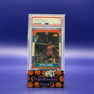Michael Jordan 1986 Fleer Rookie RC PSA 7 **VERY Rare UK Sale** - Picture 1 of 2