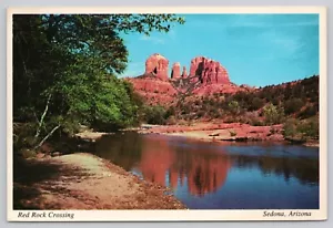 Postal de colección de Sedona Arizona, Red Rock Crossing Oak Creek Canyon Court House Rock - Imagen 1 de 2