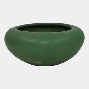 Weller Matte Green Bedford Vintage Art Pottery Ceramic Bowl - Bild 1 von 6