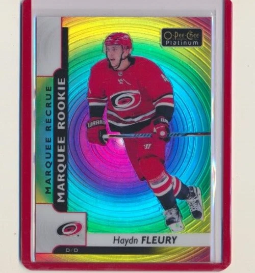 2017-18 O-Pee-Chee Platinum Marquee Rookie Rainbow Color Wheel 191 Haydn Fleury - Image 1 of 1