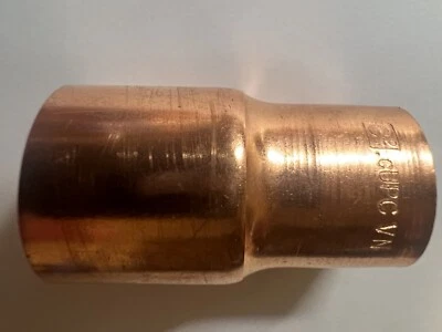 NIBCO &,Unbranded Reducer copper Coupling / reducer With Stop C X C 3/4”x 1/2” - Image 1 of 4