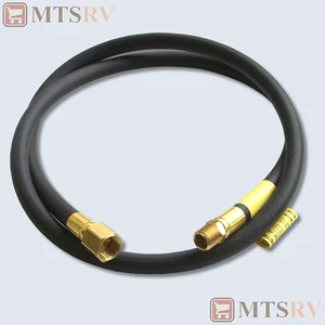Enerco 60 inch (5 ft) LP Propane Gas Outflow Hose - 3/8" MPT x 1/2" FF (3/8" ID) - Picture 1 of 1