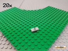 LEGO® 20Stk Fliese 1x2 mit Noppe neu-hellgrau 3794