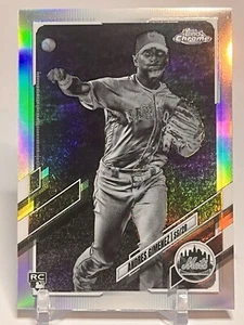 Andres Gimenez RC Rookie Negative Refractor SP 2021 Topps Chrome #88 Mets - Bild 1 von 3