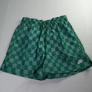NUEVO Pantalones Cortos Nike Club Flow Verde a Cuadros FN3098-365 Para Hombre Talla S Pequeños - Imagen 1 de 8